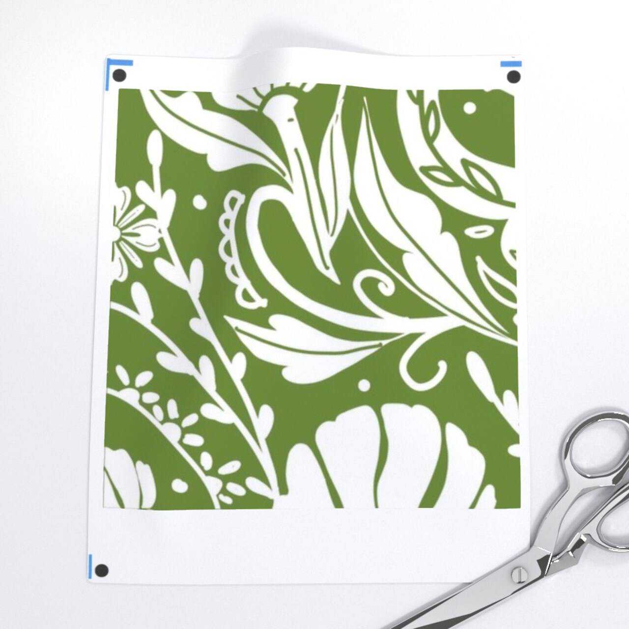 Green Nature Victorian Wallpaper Art Deco Summer Nouveau Damask Rococo Baroque Chinoiserie Peacock Garden Large Scale Custom Printed Fabric by Spoonflower Various Fabrics by the Yard or Fat Quarter